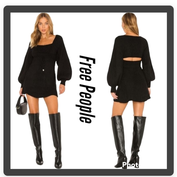 Free People Dresses & Skirts - Free people Emmaline Mini Dress in Black